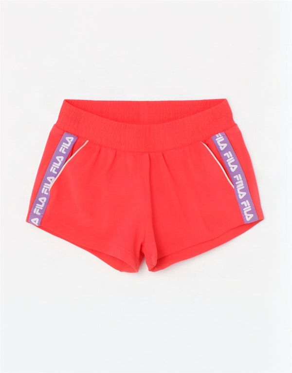 Pantaloncini sportivi grafici per ragazze Fila 11-12 anni in cotone color block rosa