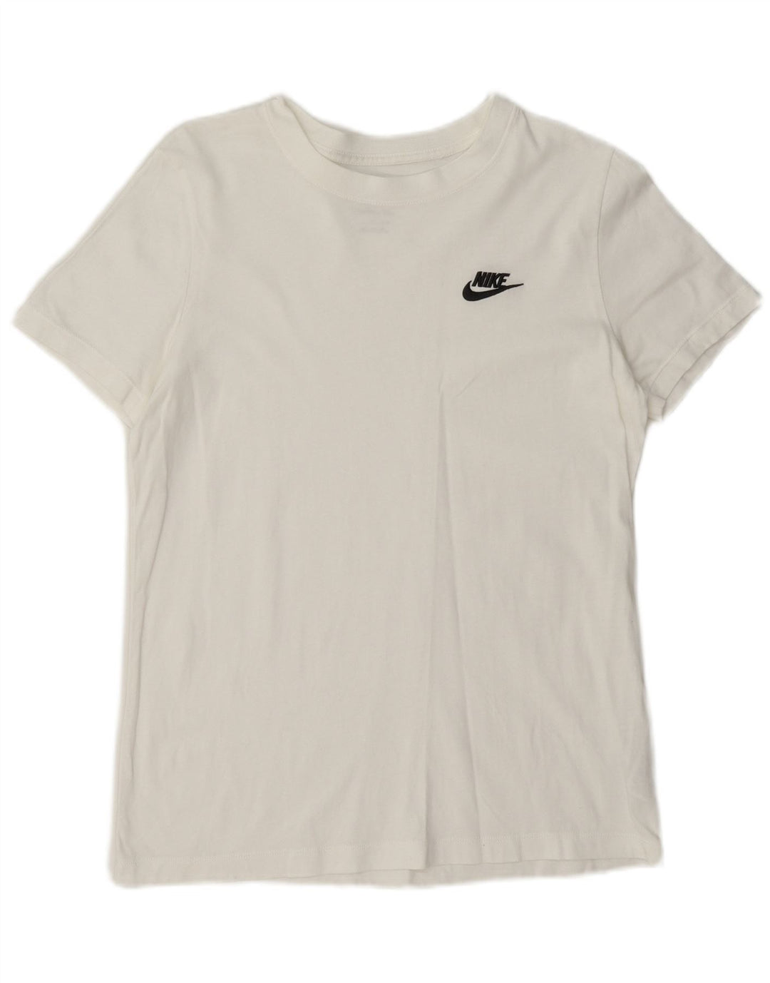 T-shirt da donna Nike Top UK 10 piccola in cotone bianco