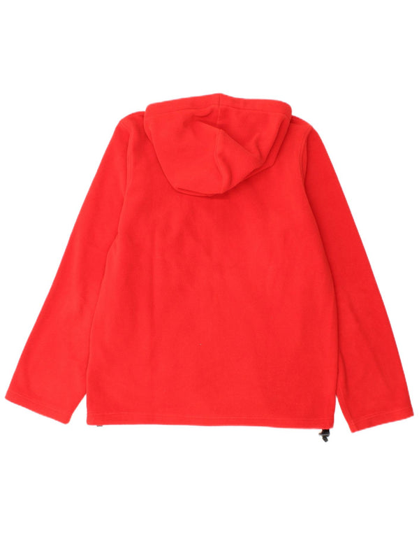 Giacca in pile con cappuccio da uomo Brugi UK 36 Small Poliestere color block rosso