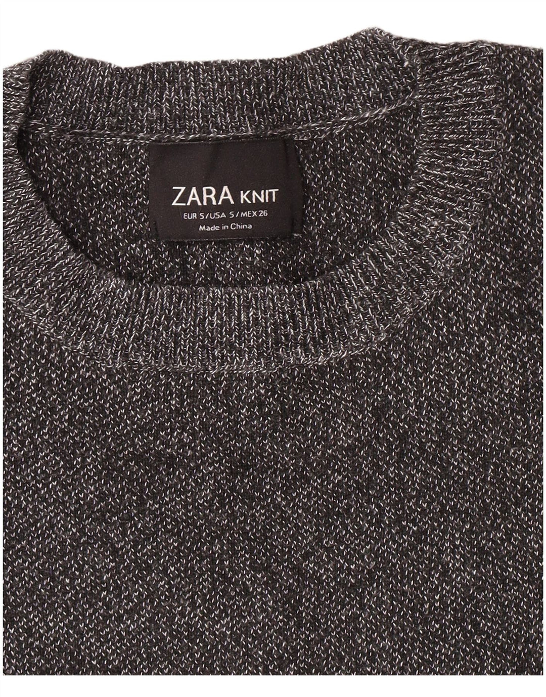 T-shirt corta da donna ZARA UK 8 piccola grigia
