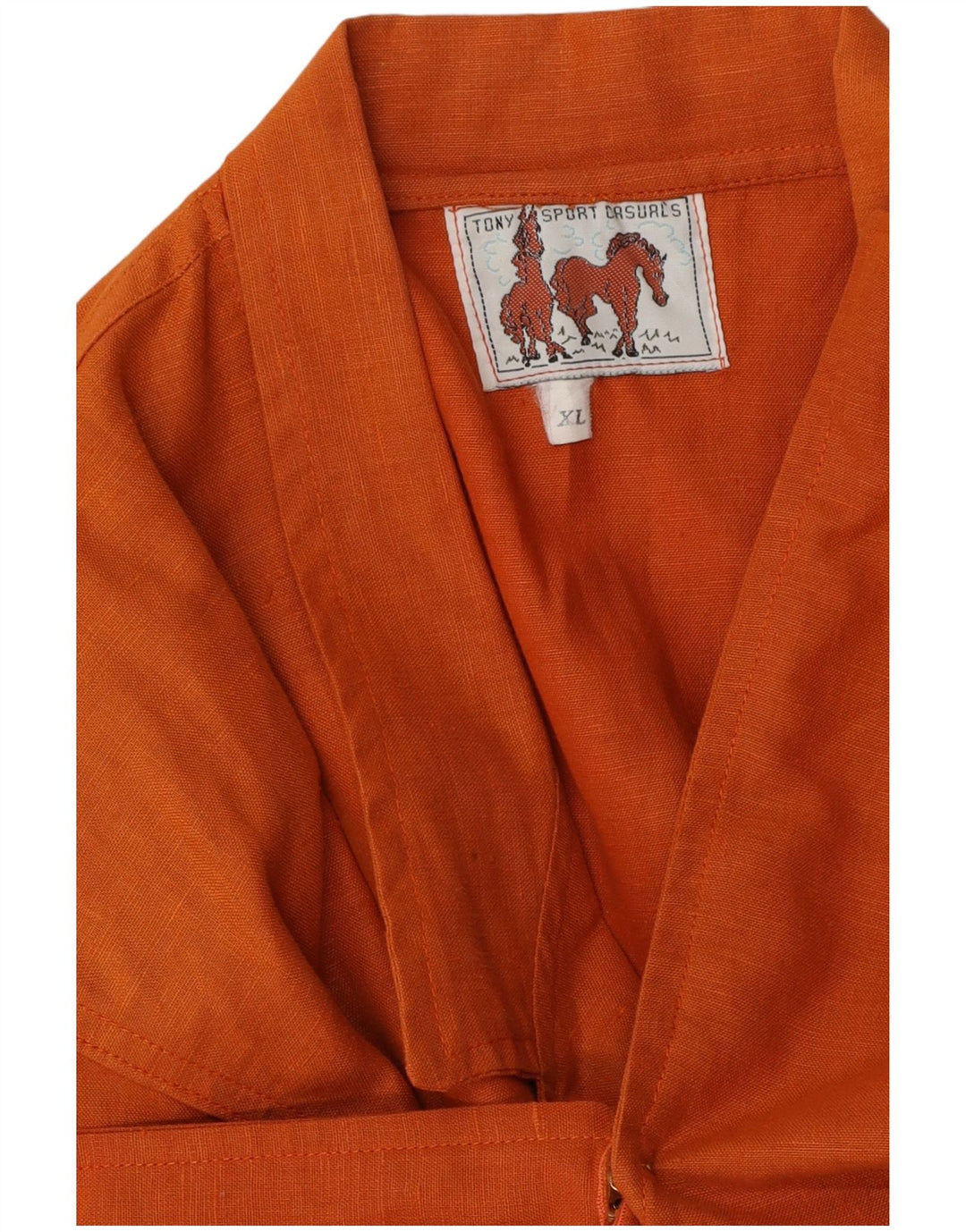 Giacca blazer vintage da donna a 1 bottone UK 18 XL arancione