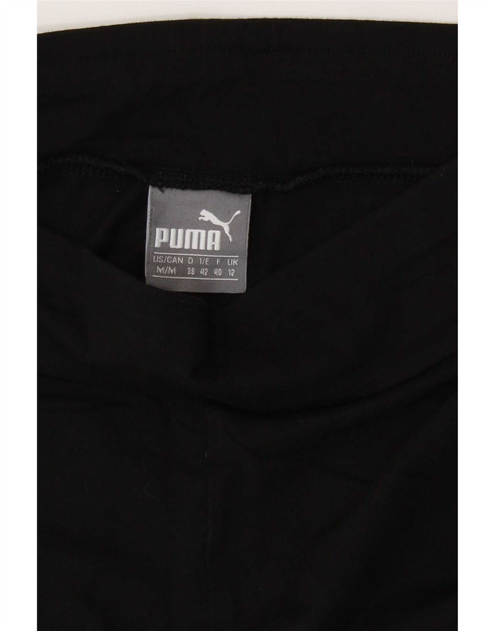 Leggings grafici da donna Puma UK 12 cotone medio nero