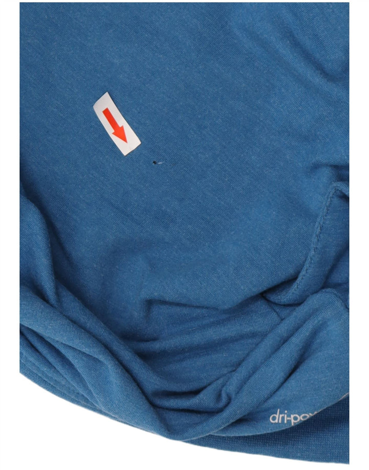 RUSSELL ATHLETIC Maglione con cappuccio Dri-Power da uomo piccolo in poliestere blu