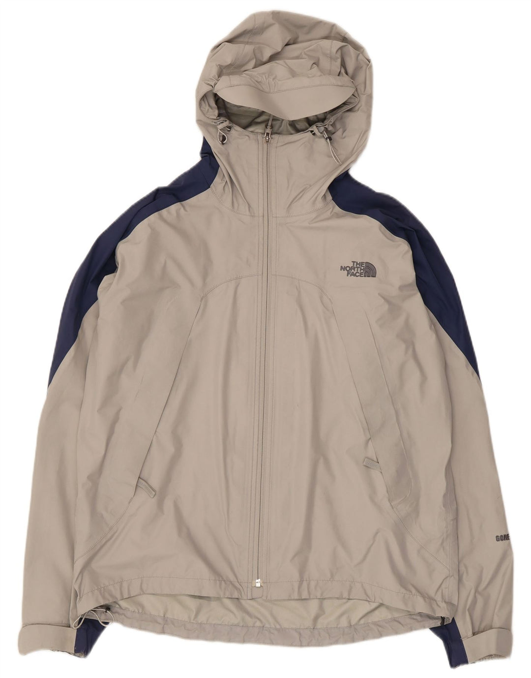 Giacca a vento con cappuccio da uomo The North Face UK 38 Colore grigio medio