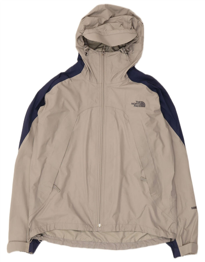 Giacca a vento con cappuccio da uomo The North Face UK 38 Colore grigio medio