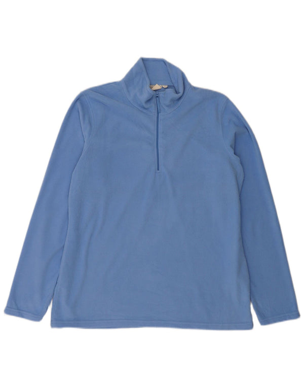Maglione in pile da donna con collo e zip Mountain Warehouse UK 16 grande poliestere blu
