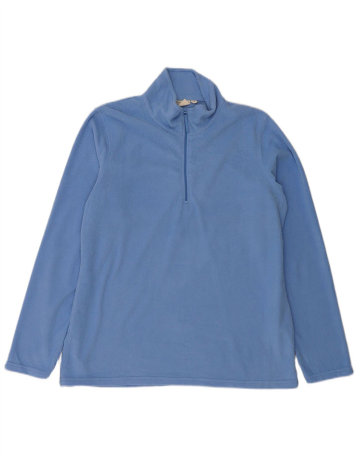 Maglione in pile da donna con collo e zip Mountain Warehouse UK 16 grande poliestere blu