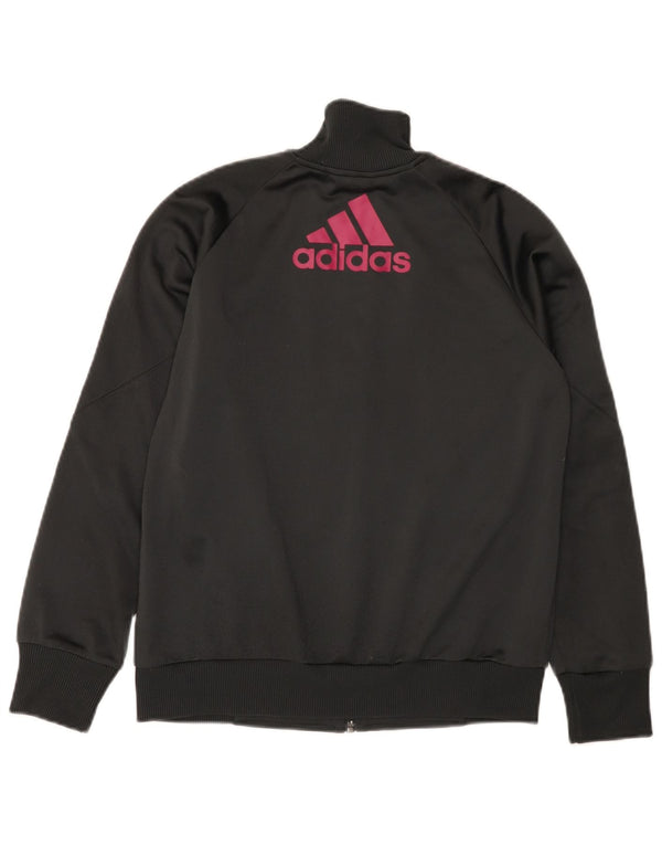Giacca sportiva ADIDAS per ragazze con grafica 13-14 anni, color block nero