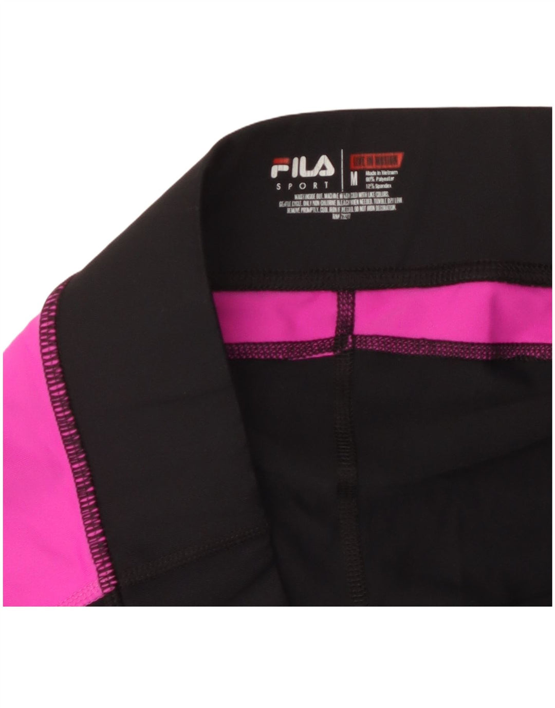 Leggings Capri da donna Fila UK 14 poliestere color block medio nero