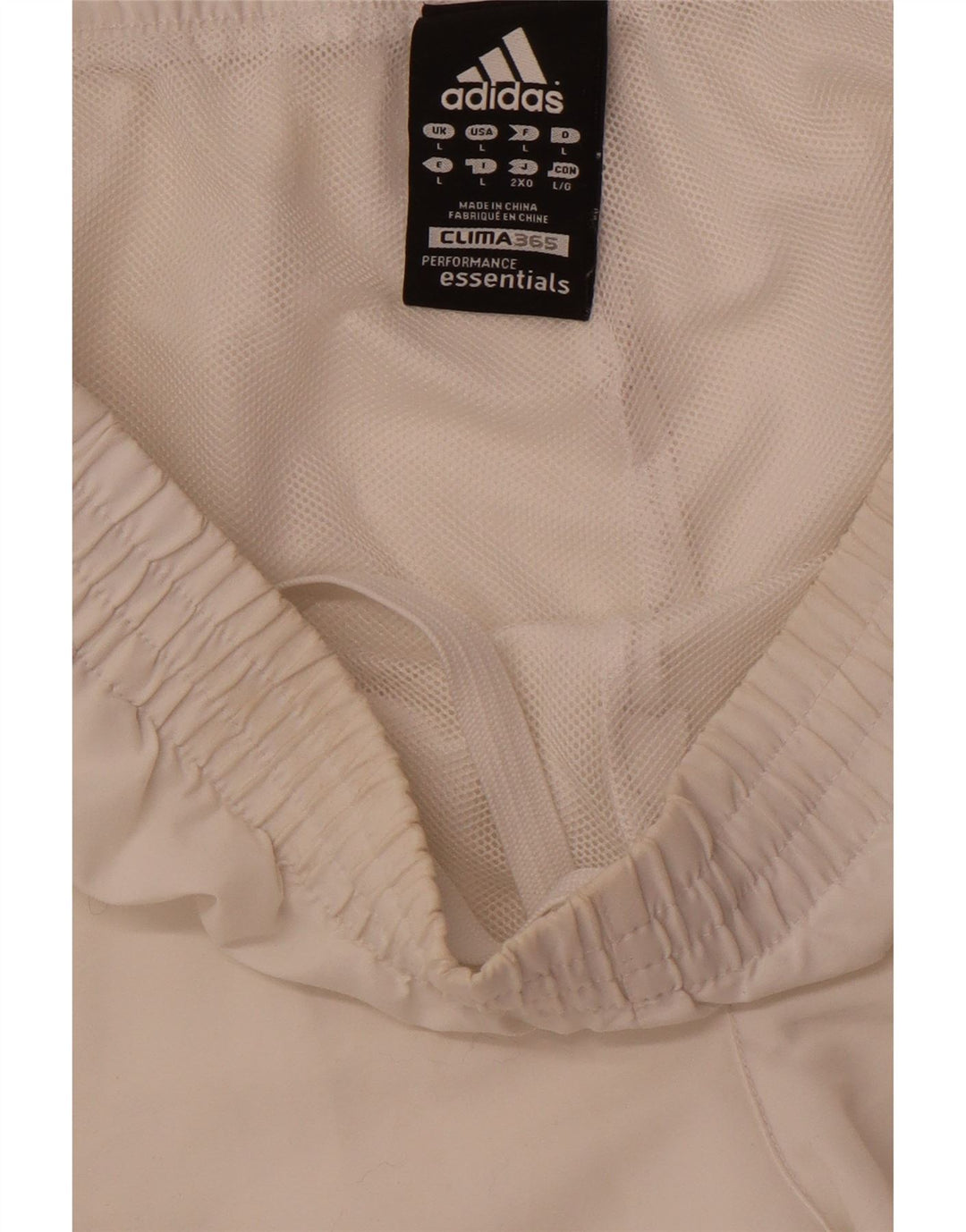 Pantaloncini sportivi ADIDAS Clima 365 da uomo grandi bianco sporco
