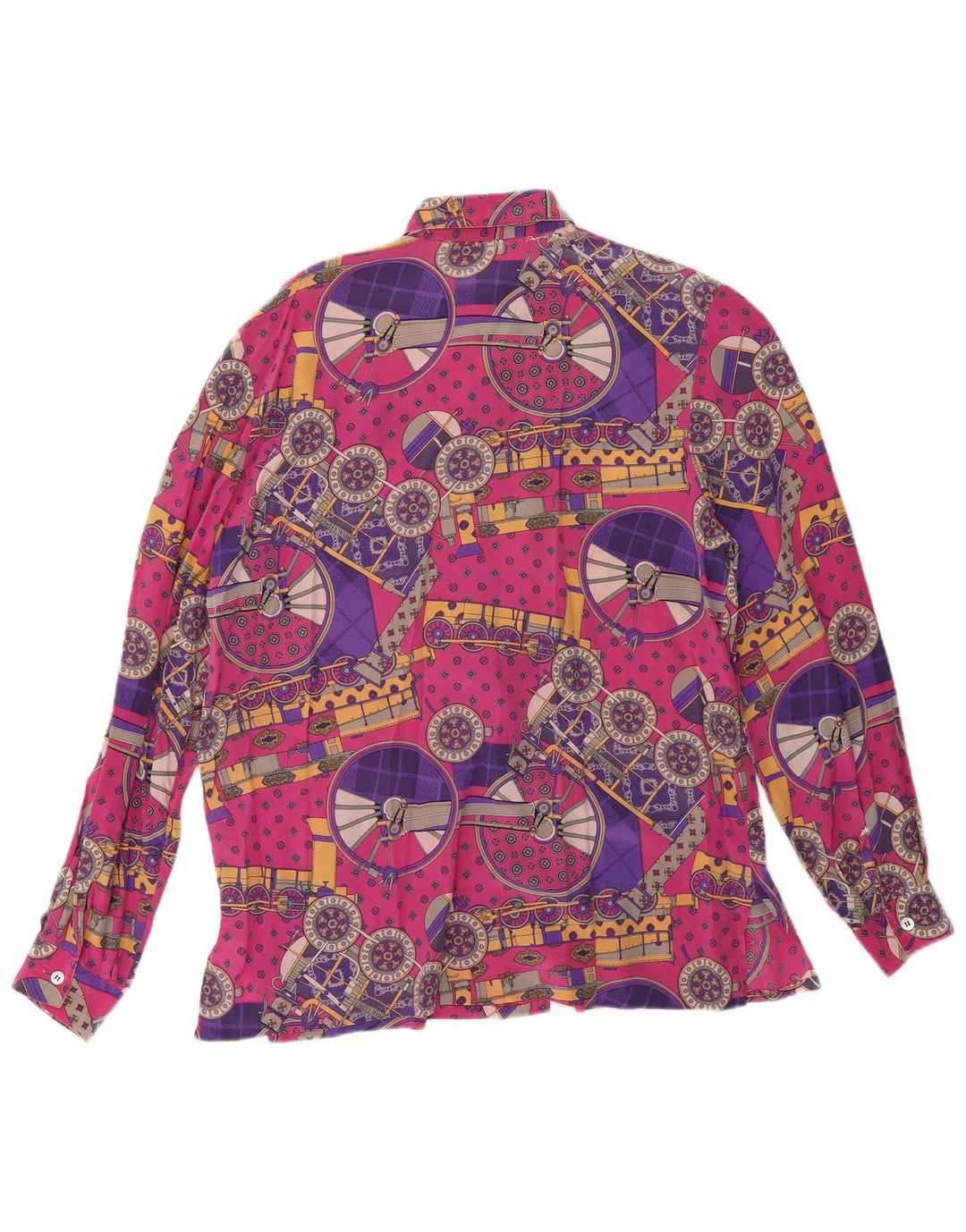 Camicetta da donna con motivo astratto VINTAGE IT 44 Rosa medio