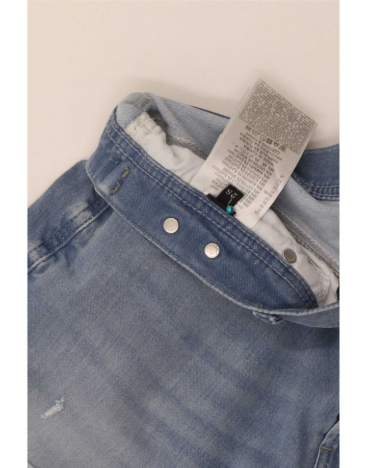 Pantaloncini di jeans da donna Diesel W28 cotone blu medio
