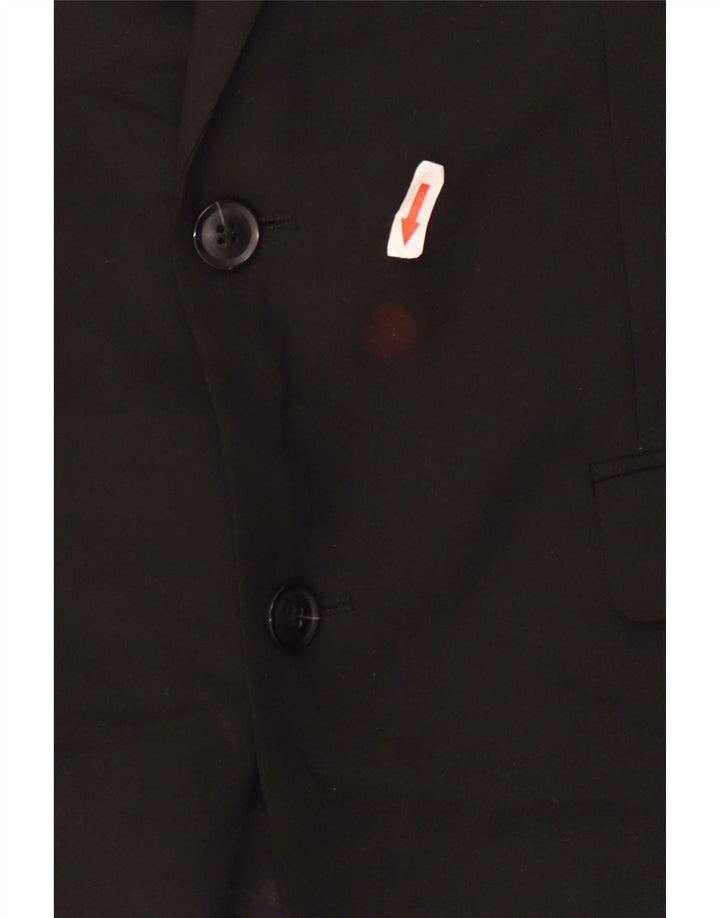 Giacca blazer da uomo a 2 bottoni John Lewis UK 40 grande poliestere nero