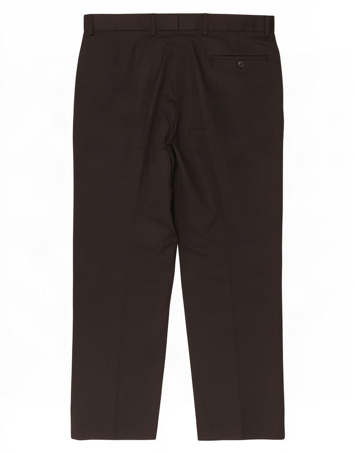 Pantaloni casual dritti da uomo Marks & Spencer W34 L29 poliestere nero