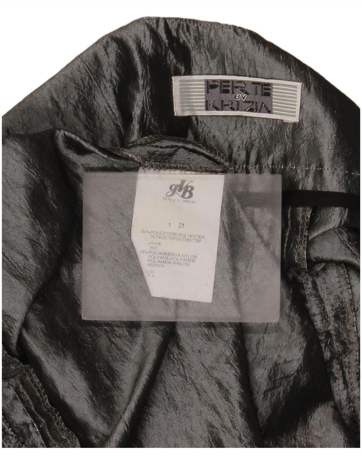 Gonna a trapezio da donna Perte by Krizia W36 XL Poliestere grigio