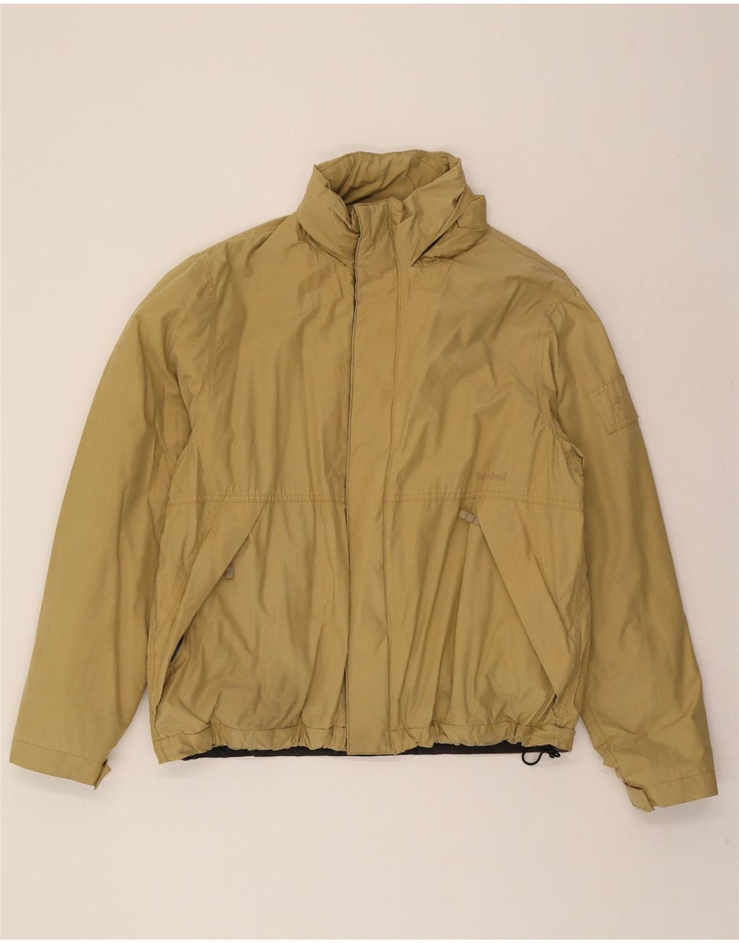 TIMBERLAND Mens Bomber Jacket UK 42 XL Beige Cotton Vintage Timberland and Second-Hand Timberland from Messina Hembry 