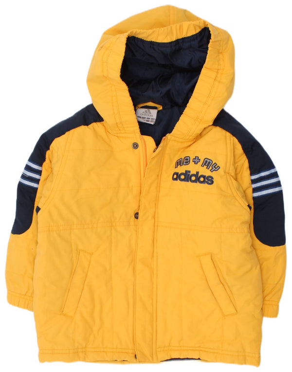 Giacca imbottita grafica Adidas da bambino 18-24 mesi Colorblock giallo
