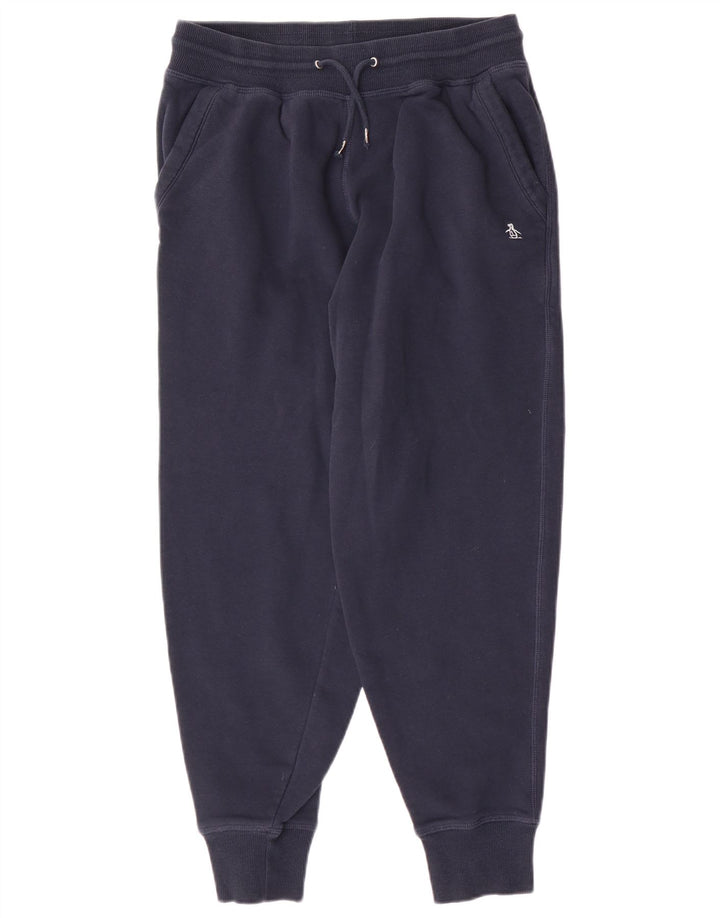 Pantaloni da tuta da uomo Penguin Pantaloni da jogging piccoli in cotone blu navy