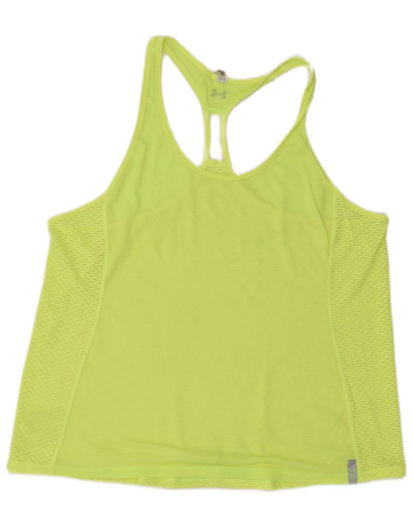 UNDER ARMOUR Canottiera ampia da donna Heat Gear, vestibilità ampia, UK 18 XL, poliestere verde
