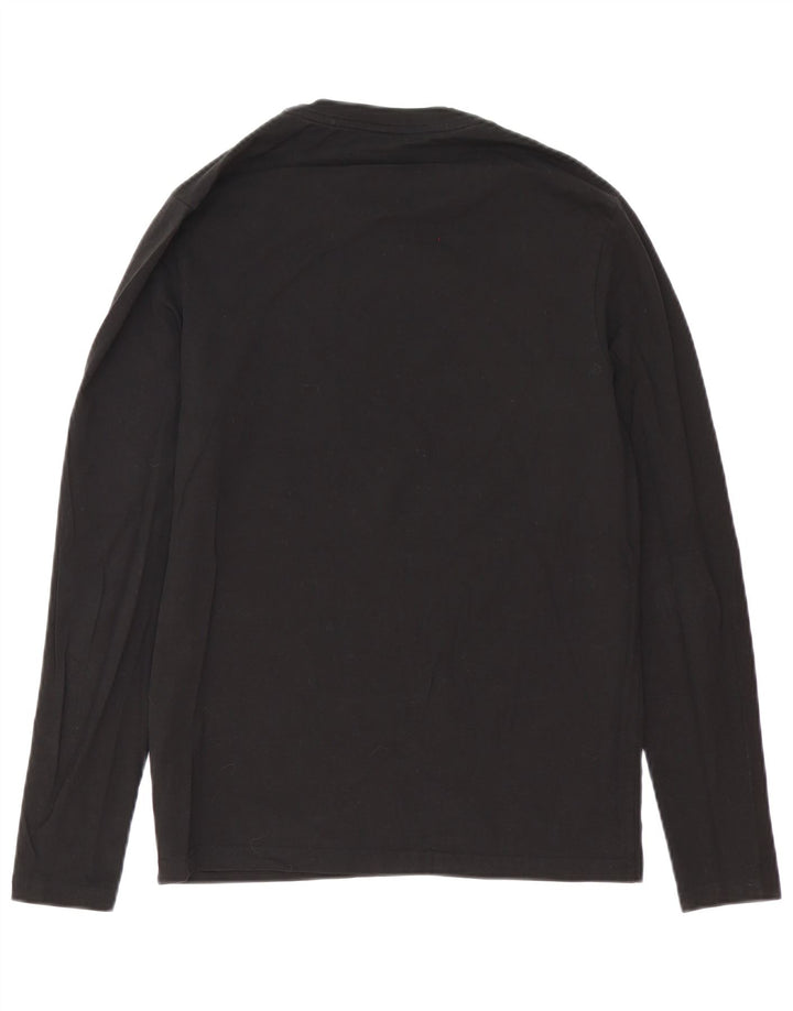 Hugo Boss Top da uomo a manica lunga piccolo in cotone nero