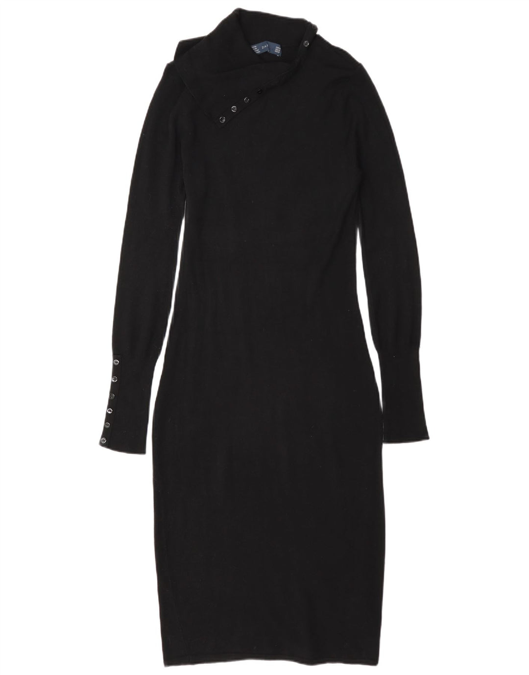 Vestito aderente da donna Zara UK 14 Rayon nero medio