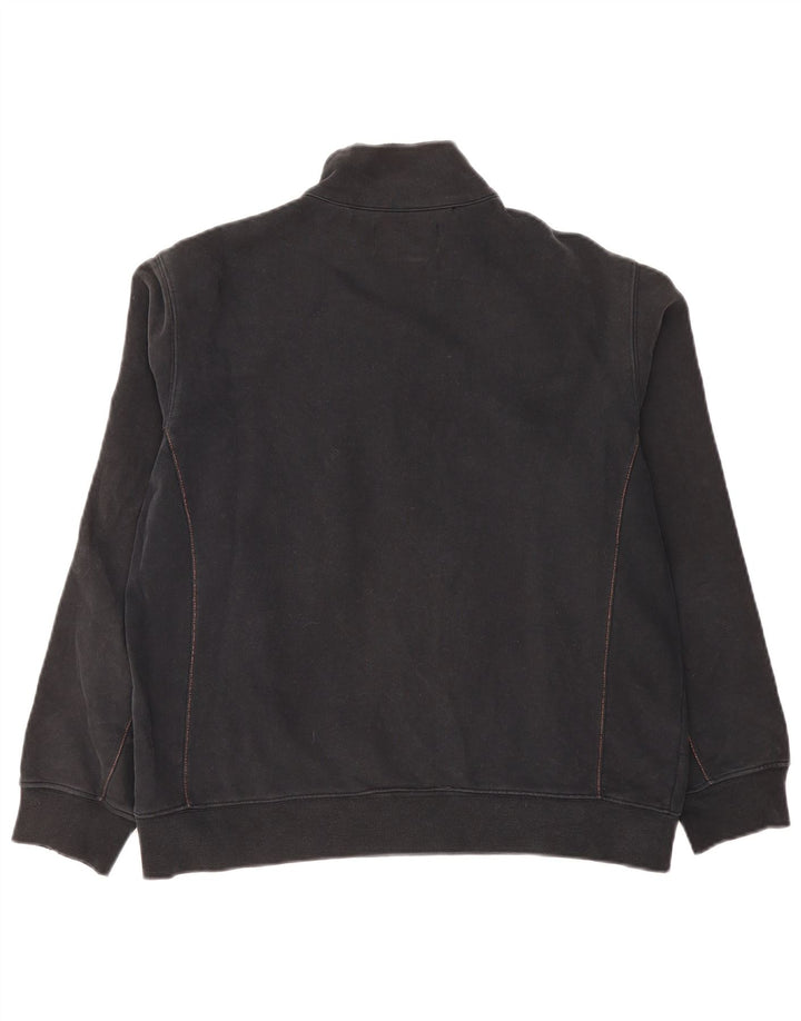 Felpa da donna con collo con zip Marlboro Classics, maglione UK 16, grande, nera