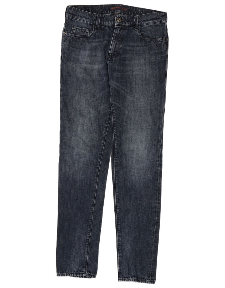 Jeans Slim Uomo Trussardi W32 L34 Blu Cotone