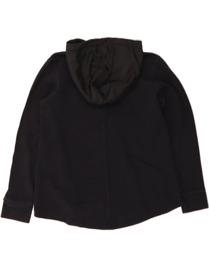 NIKE Womens Zip Hoodie Sweater UK 12 Medium Black Cotton Vintage Nike and Second-Hand Nike from Messina Hembry 