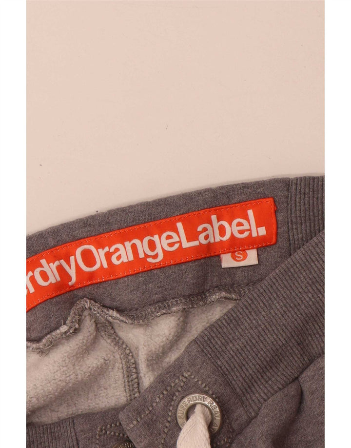 Pantaloni da tuta da donna Superdry UK 10 Small Grigio Cotone