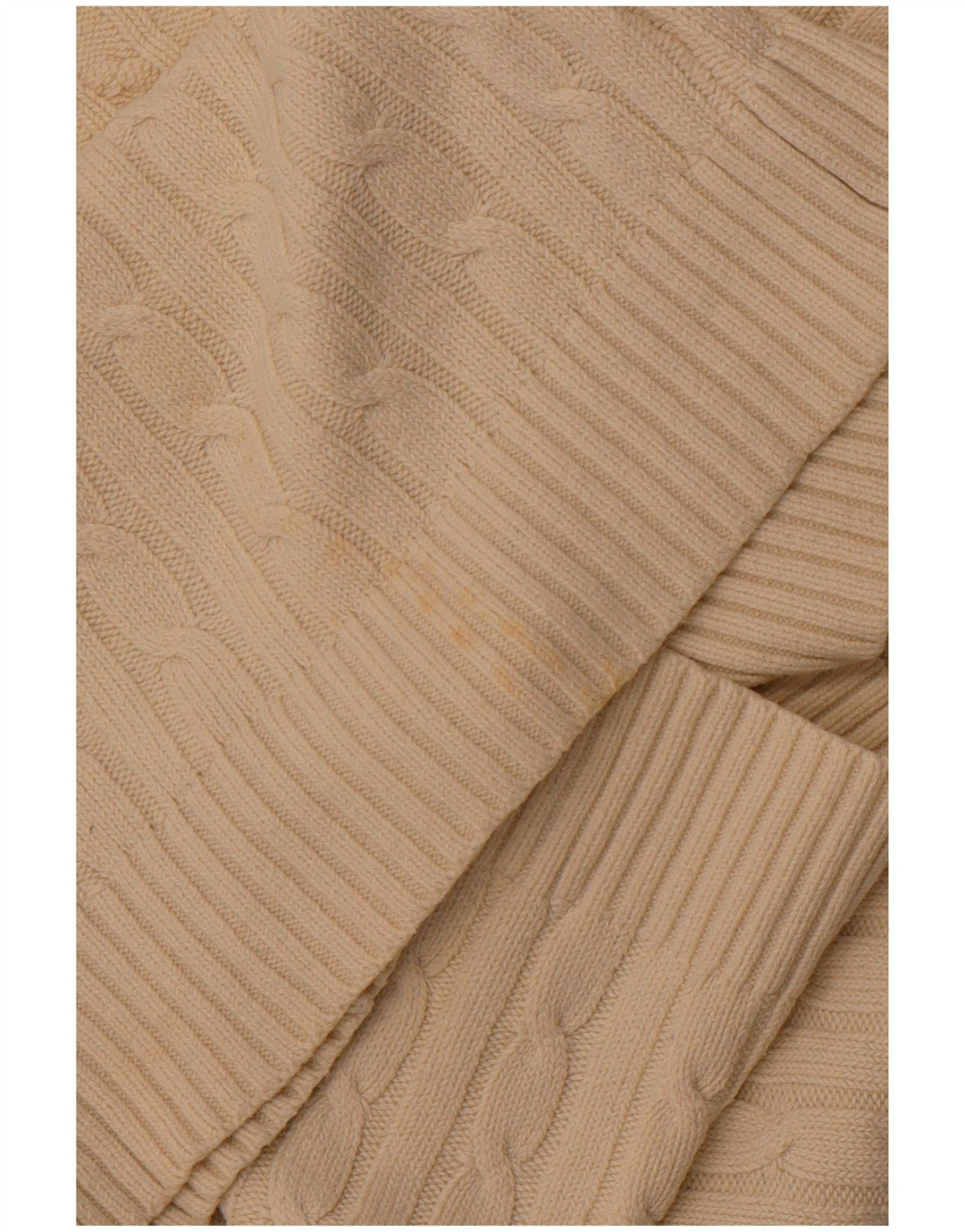 CREW CLOTHING Maglione da donna con scollo a V UK 18 XL cotone bianco sporco