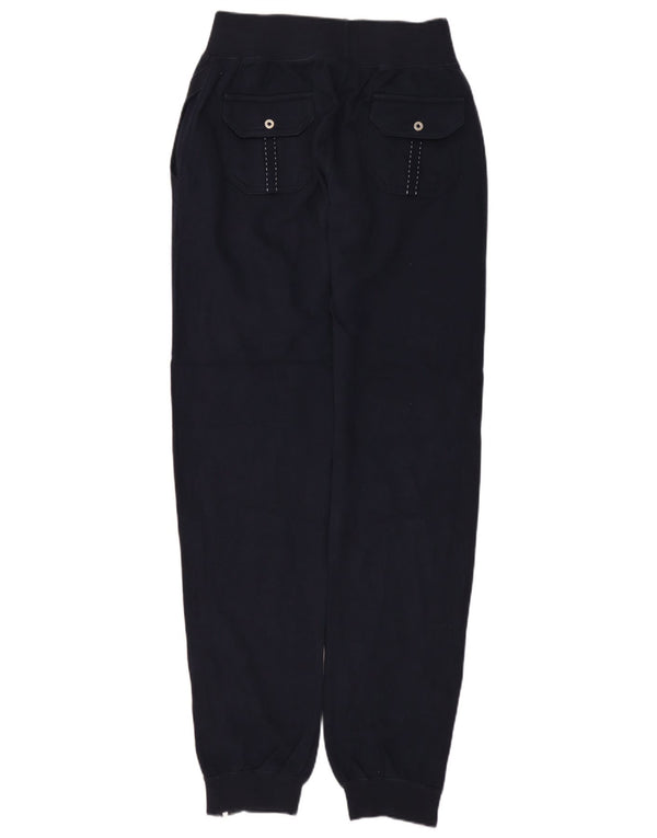 CHAMPION Pantaloni da tuta da donna Joggers UK 8 Small Blu Navy Cotone