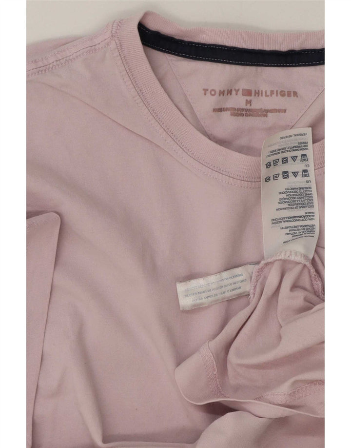 T-shirt da uomo Tommy Hilfiger Top in cotone rosa medio