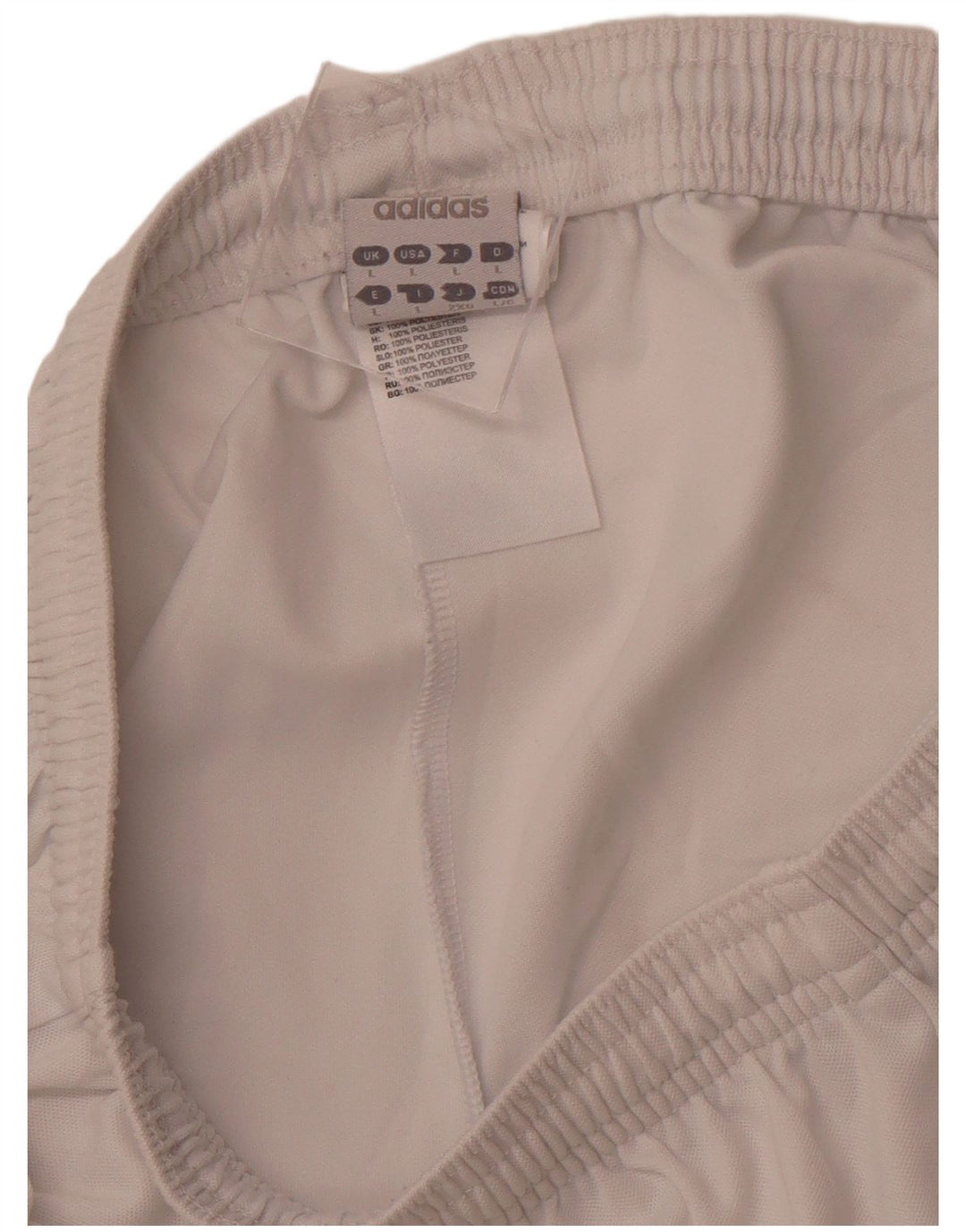 Pantaloncini sportivi ADIDAS Climalite da uomo, grandi, in poliestere bianco