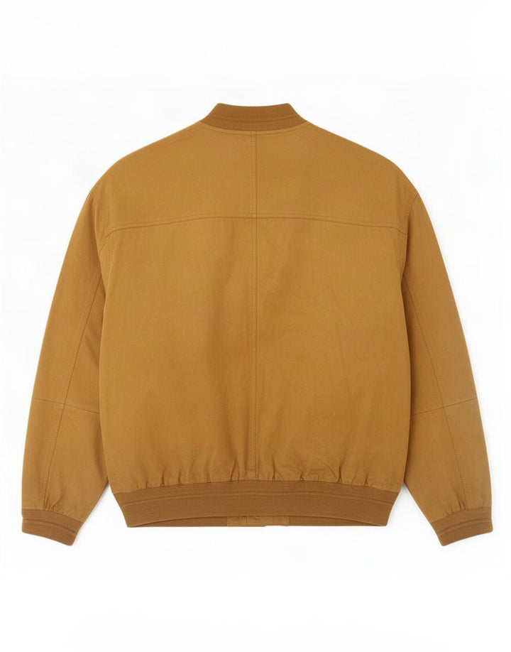 Giubbotto bomber in pelle scamosciata da uomo James Dillon UK 42 XL in pelle marrone