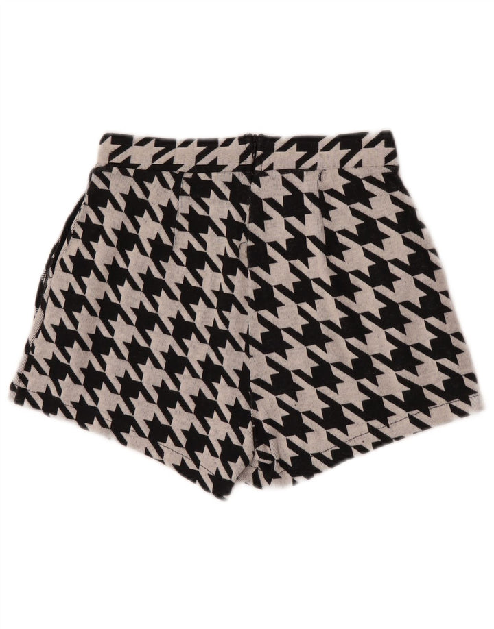 Pantaloncini casual Trafaluc da donna Zara piccoli W26 pied de poule neri