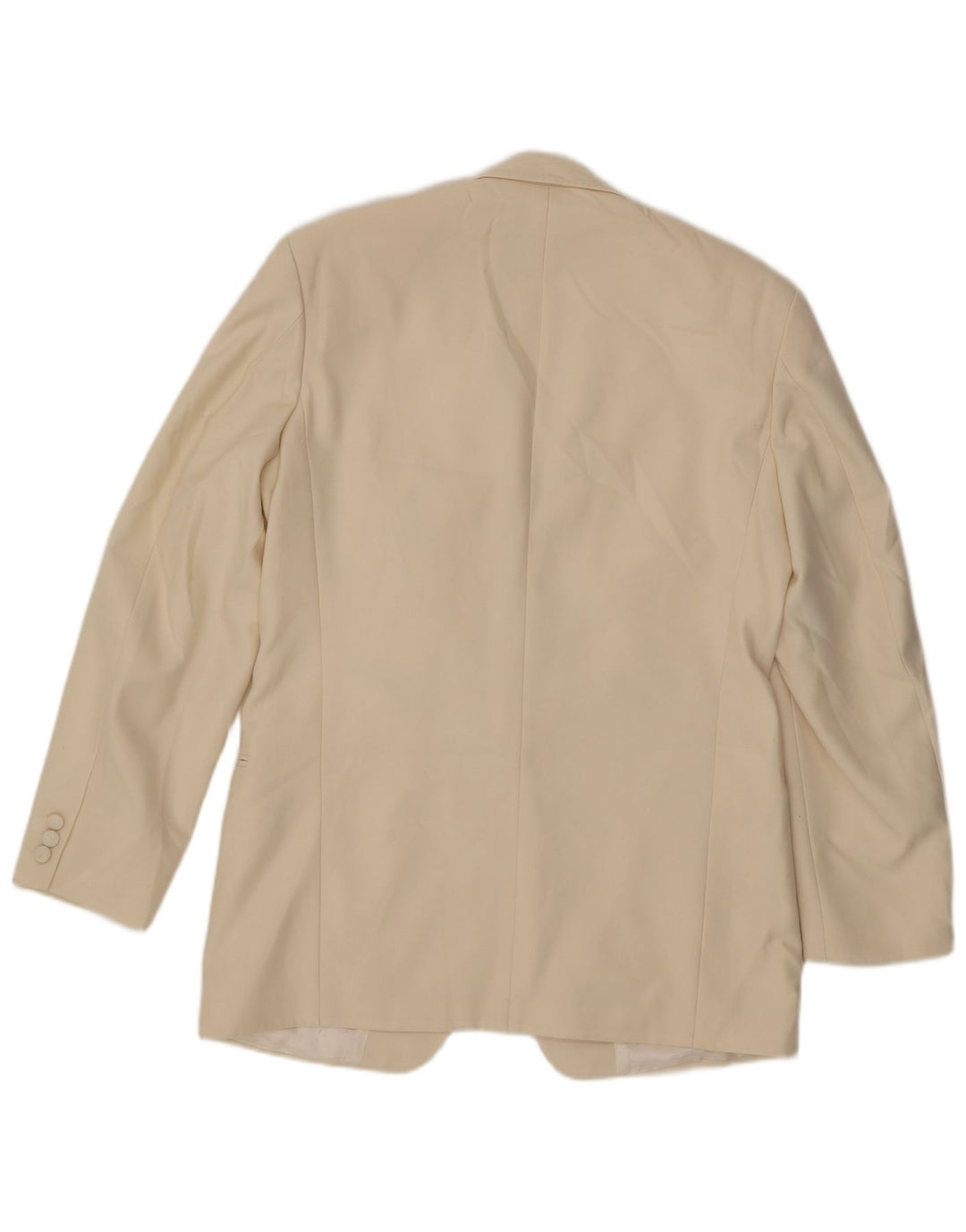 Giacca blazer lunga a 1 bottone Marks & Spencer da uomo UK 40 media bianco sporco