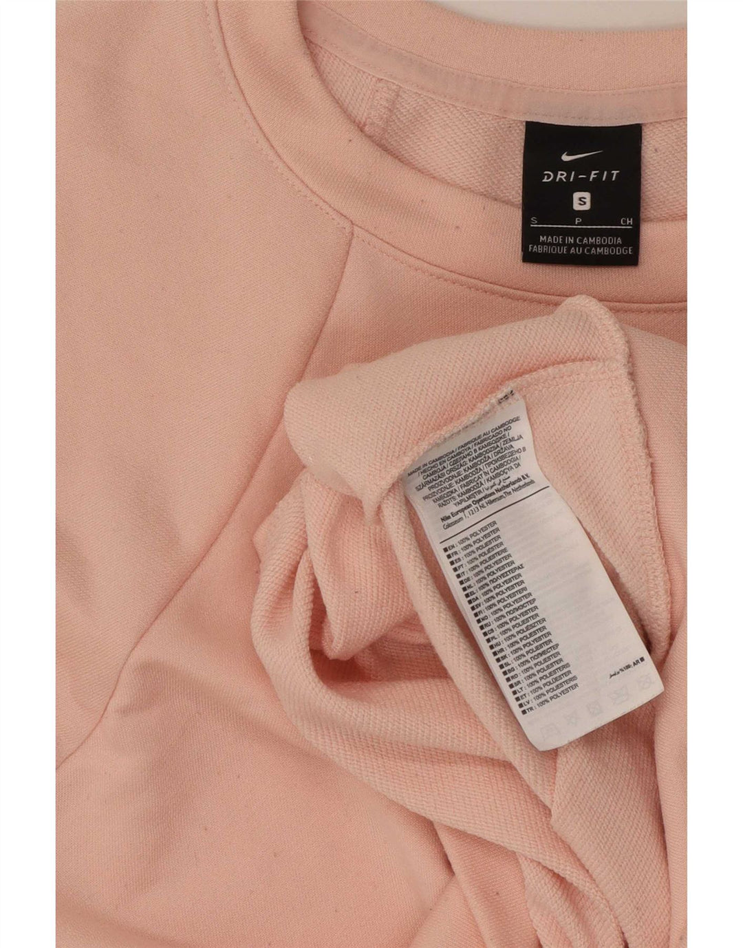 Felpa corta con grafica oversize da donna Nike UK 10 piccola rosa
