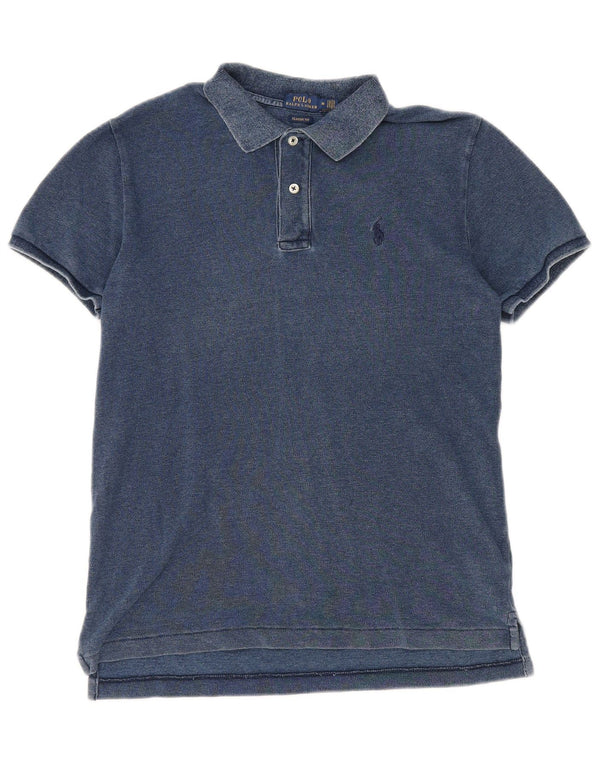 Polo Ralph Lauren da uomo con grafica indaco media cotone blu navy USA