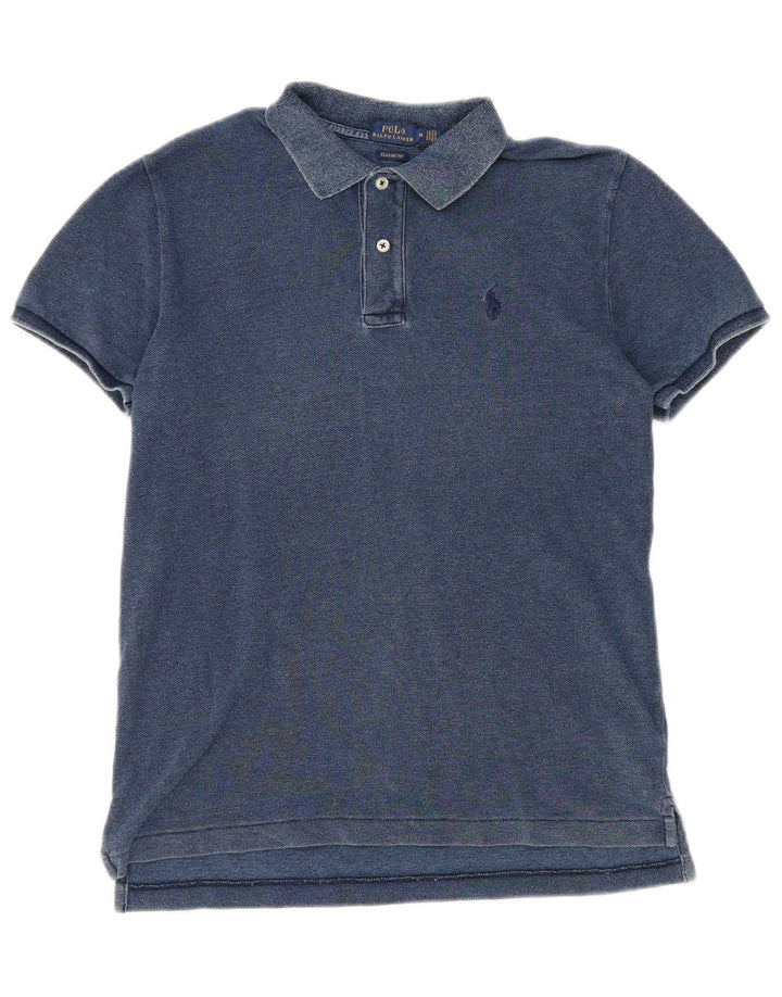 Polo Ralph Lauren da uomo con grafica indaco media cotone blu navy USA