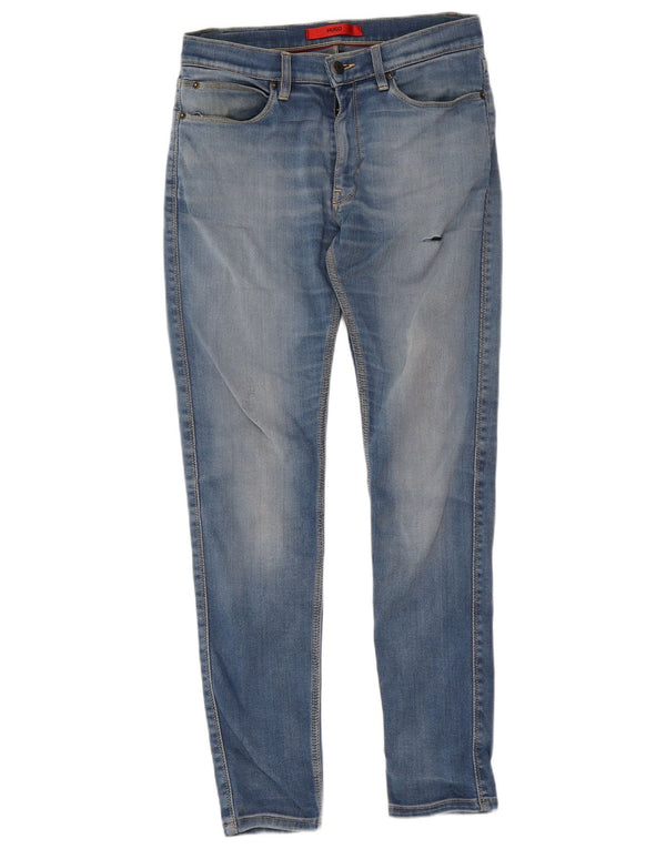 Jeans skinny da donna Hugo Boss W29 L32 cotone blu
