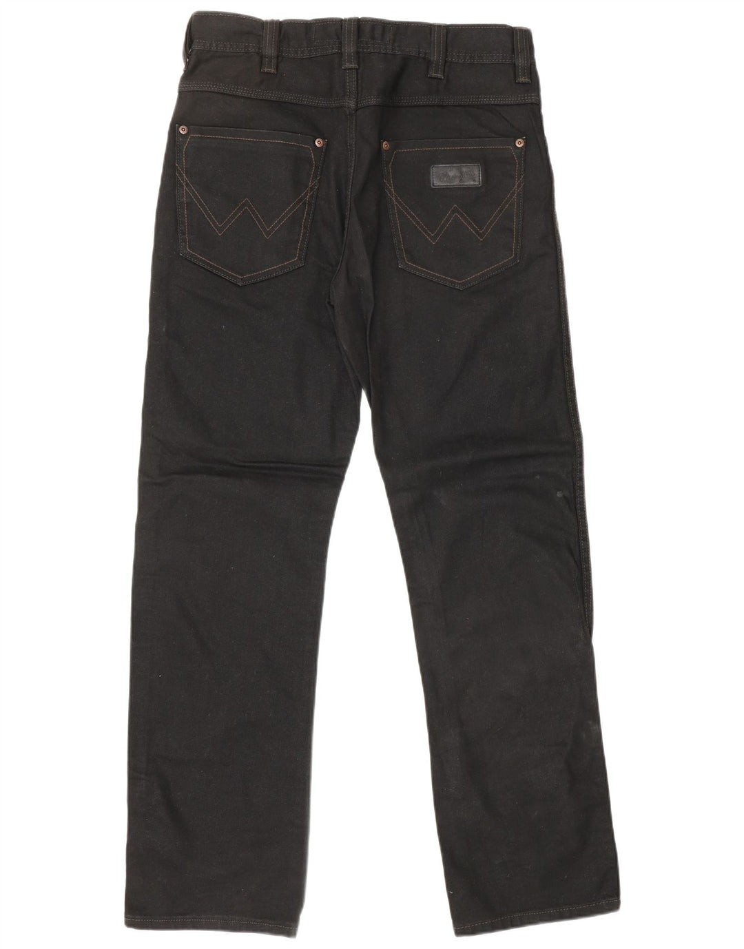 Jeans dritti Wesley da uomo WRANGLER W30 L32 cotone nero