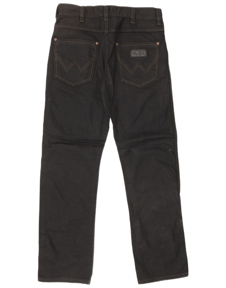 Jeans dritti Wesley da uomo WRANGLER W30 L32 cotone nero