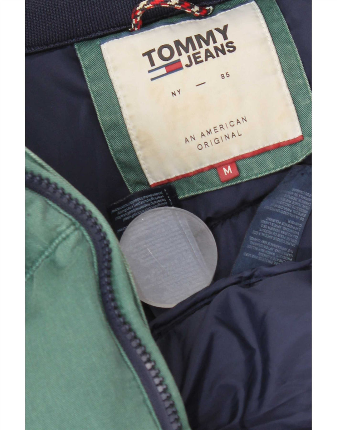 Giacca imbottita da uomo Tommy Hilfiger UK 38 Cotone verde medio