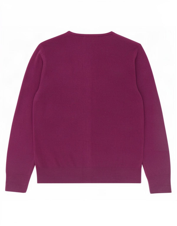 Maglione cardigan da donna Marks & Spencer UK 12 Acrilico viola medio