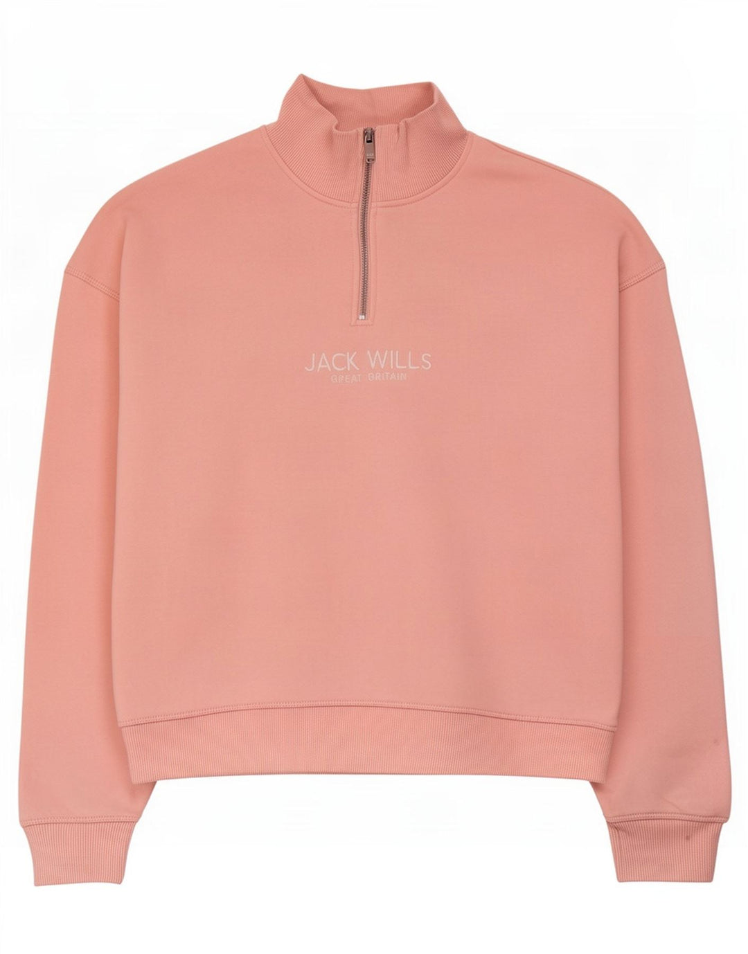 Felpa grafica oversize da donna Jack Wills UK 12 rosa medio
