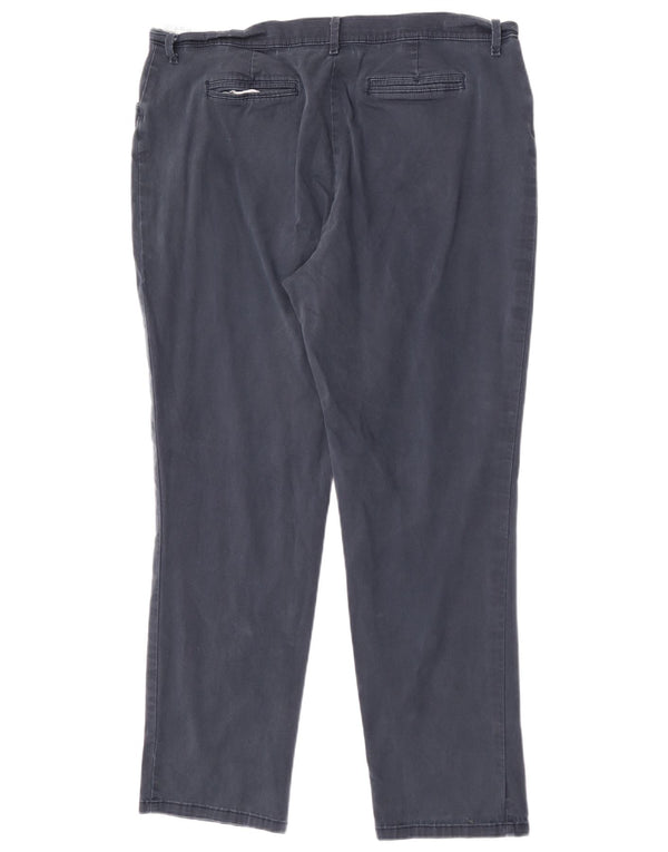 Pantaloni casual dritti da donna Lee US 16 2XL W36 L29 Cotone blu navy