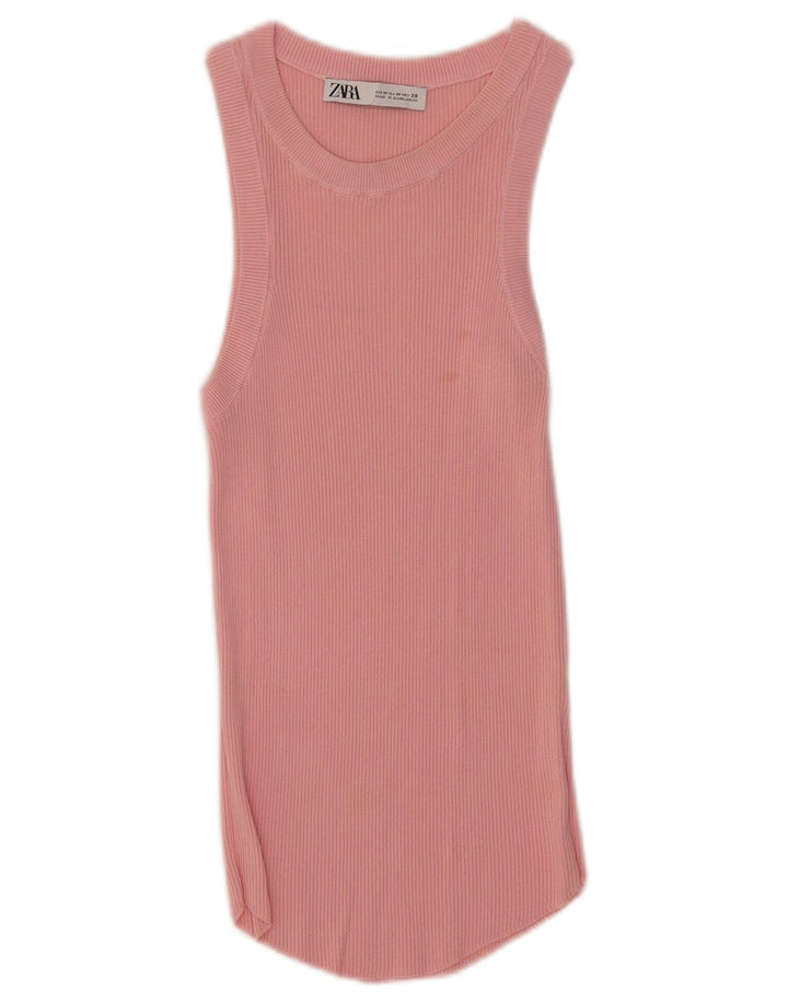 Canotta Donna Zara UK 12 Rosa Medio