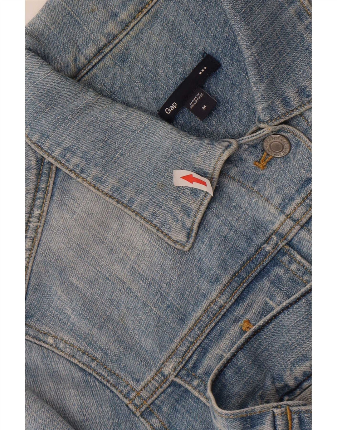 Giacca in denim da donna Gap UK 12 cotone blu medio