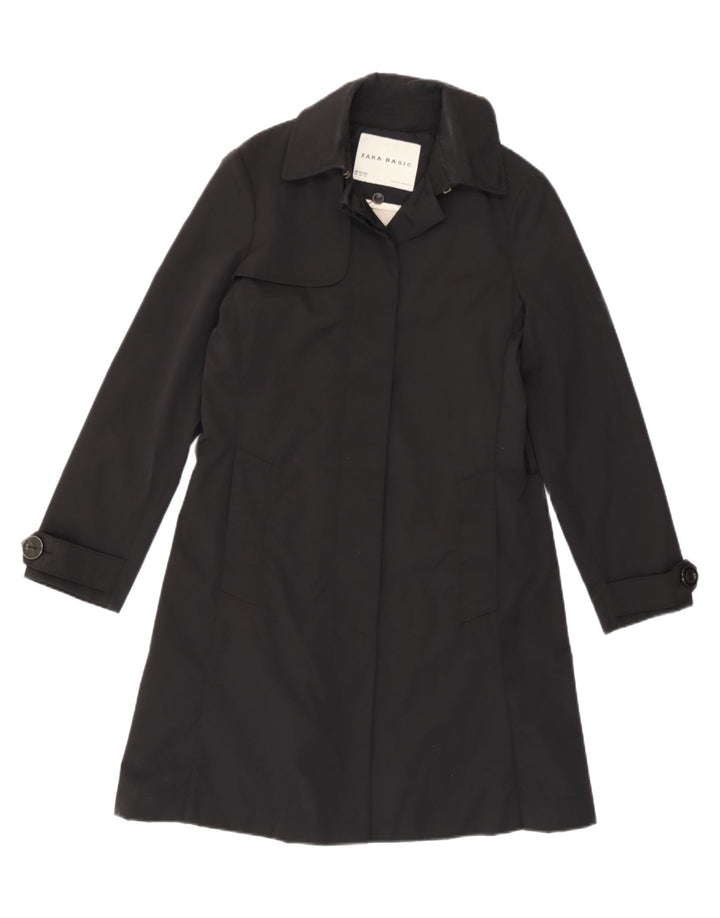Trench da donna Zara UK 6 XS nylon nero