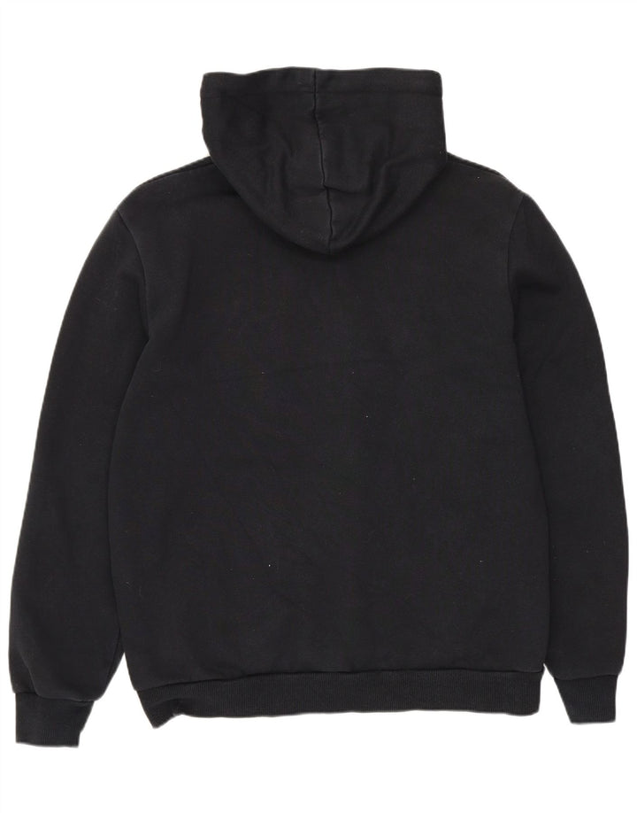 Felpa con cappuccio grafica da uomo Puma piccola in cotone nero